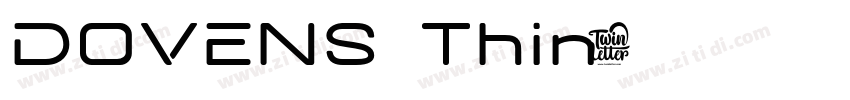 DOVENS Thin字体转换